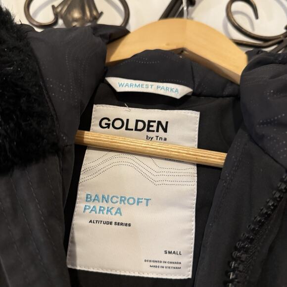 Golden by TNA Aritzia Bancroft Parka Altitude Series Coat Jacket Down Duck Small - Picture 7 of 10